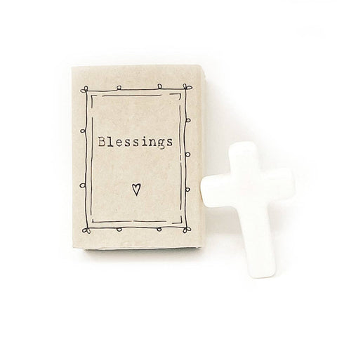 Matchbox Blessings- Ceramic Cross