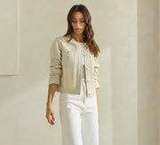 Able-Cotton Tweel Jacket-Pink Dot Styles