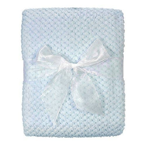 Stephan Baby by Creative Brands-Fleece Blanket - Blue Corn-Pink Dot Styles