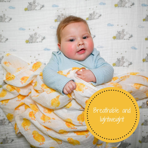 Peep Peep Baby Muslin Swaddle Blanket