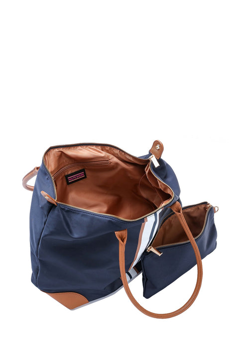 Haute Shore-Sutton Tote I Sailor Navy-Pink Dot Styles