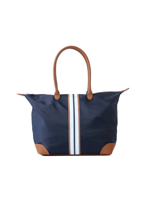 Haute Shore-Sutton Tote I Sailor Navy-Pink Dot Styles