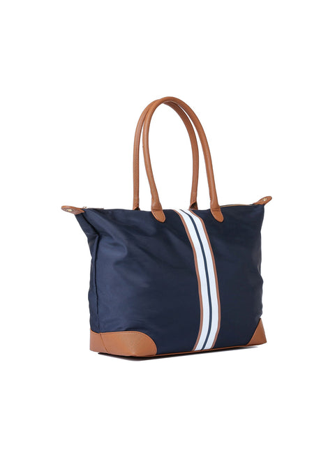 Haute Shore-Sutton Tote I Sailor Navy-Pink Dot Styles