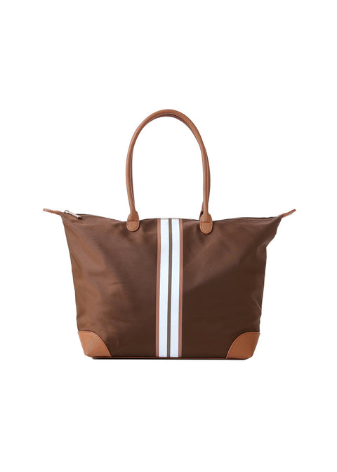 Haute Shore-Sutton Tote I Euro Brown-Pink Dot Styles