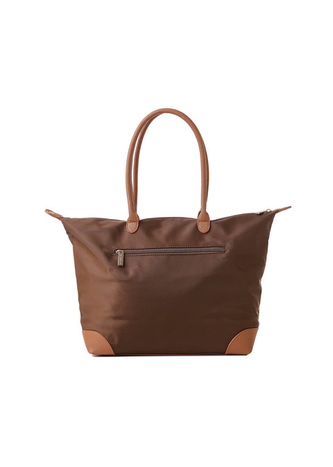 Haute Shore-Sutton Tote I Euro Brown-Pink Dot Styles
