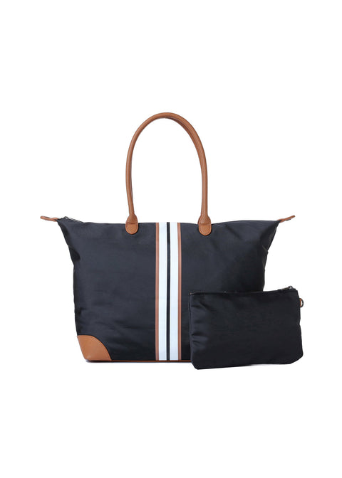 Haute Shore-Sutton Tote I Urban Black-Pink Dot Styles