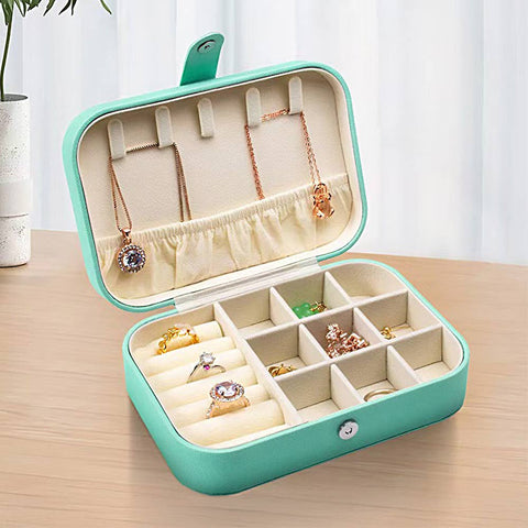 Faux Leather Portable Jewelry Box
: Ivory