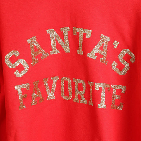 Santa's Favorite Sweatshirt: Red