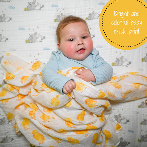 Peep Peep Baby Muslin Swaddle Blanket