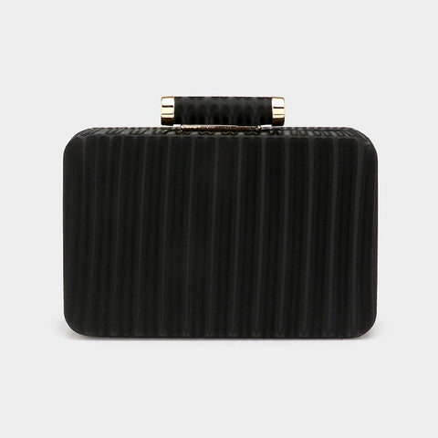 Sensibling Corp.-Solid Embossed Clutch-Pink Dot Styles