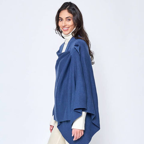 Shoulder Strap Solid Ruana Poncho: Spring Edition!