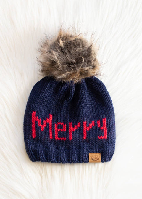 Holiday Pom Pom Hats