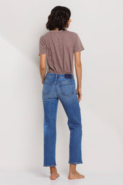 SneakPeek-Mid Rise Ultra Stretch Slim Jeans-Pink Dot Styles
