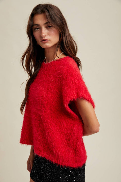 Mohair Sweater with a Bow Tie