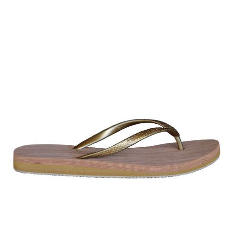 Malibu Jane-Huntington Flip Flop Bronze: US 10-Pink Dot Styles