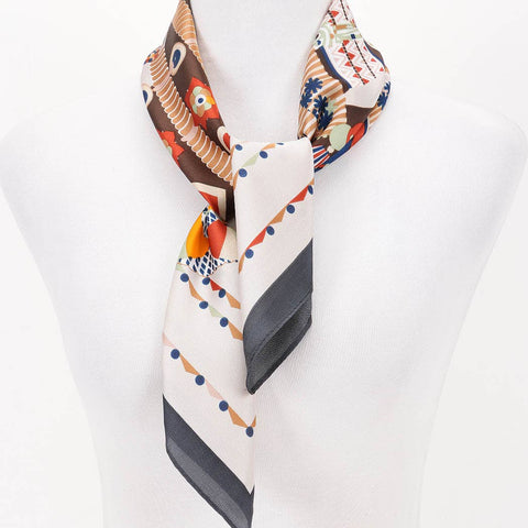 Multi Print Bandana: Orange