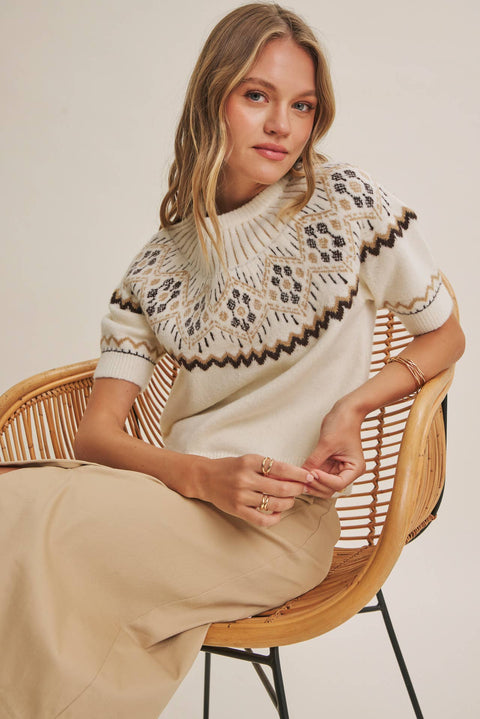 Nordic Brushed Knit Sweater