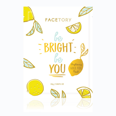 FaceTory-Face Mask - Korean Beauty - Gold Foil - Be Bright Be You-Pink Dot Styles