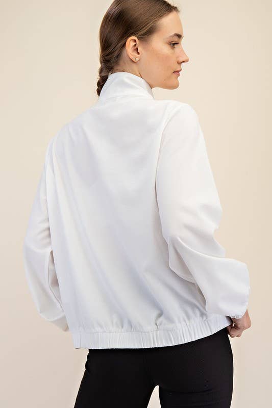 Quarter Zip Active Jacket– Pink Dot Styles