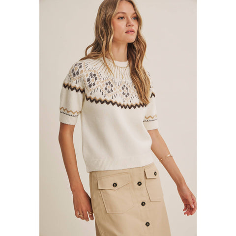 Nordic Brushed Knit Sweater