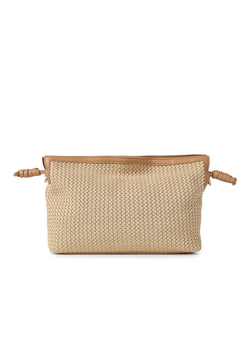 Taylor Capri I Toast Raffia Convertible Crossbody/Clutch