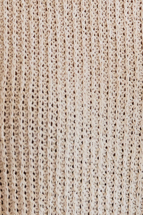 Knit Crew Neck Short Sleeve Sweater