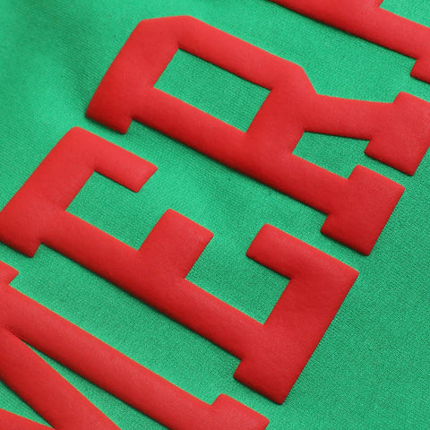 MERRY Puff Raised Letter Heavyweight Sweatshirt: WHITE