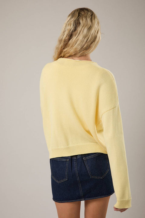 Butter Cardigan with Roll Neck