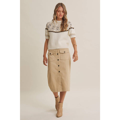 Nordic Brushed Knit Sweater