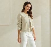 Able-Cotton Tweel Jacket-Pink Dot Styles
