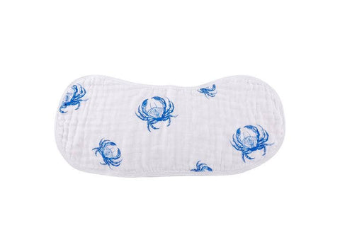Little Hometown-Blue Crab Burp and Bib (Unisex)-Pink Dot Styles