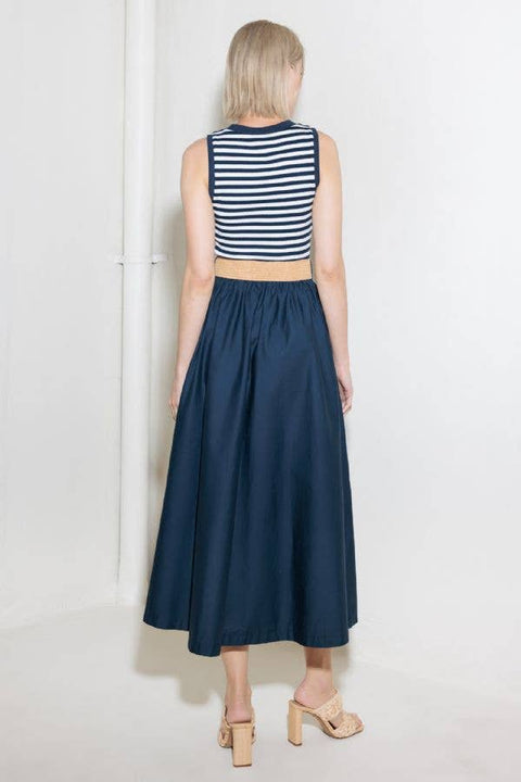Mix Media Midi Dress