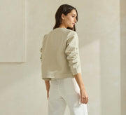 Able-Cotton Tweel Jacket-Pink Dot Styles
