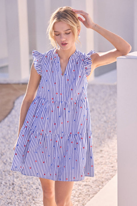 Star Striped Dress
