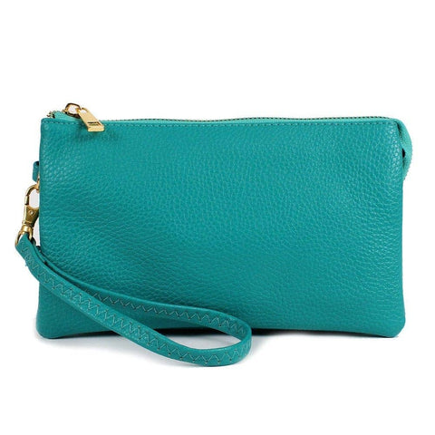 7013 Monogrammable Three Compartments Crossbody Bag: White