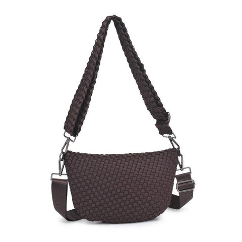 Ethereal - Woven Neoprene Crossbody: Chocolate