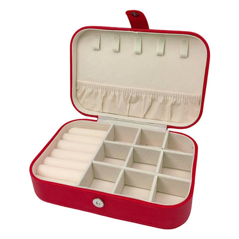 Faux Leather Portable Jewelry Box
: Ivory