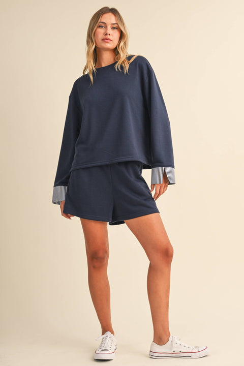French Terry Sweatshirt & Short Set