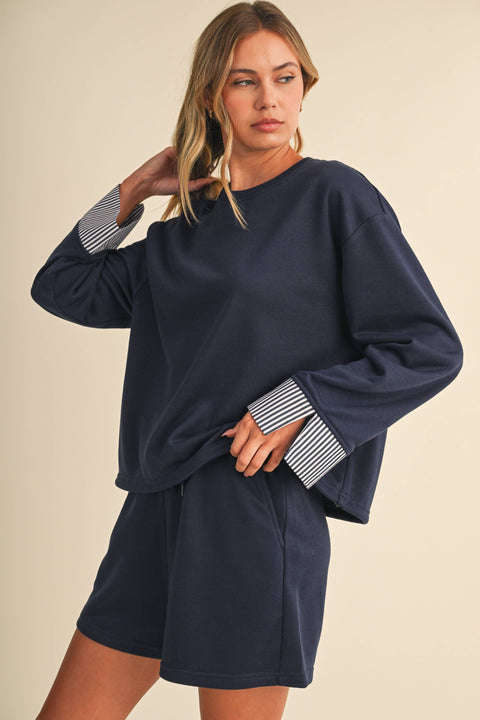 French Terry Sweatshirt & Short Set