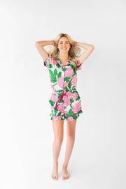 Jaye's Studio-Ophelia Luxe Ruffled Pajama Summer Set-Pink Dot Styles
