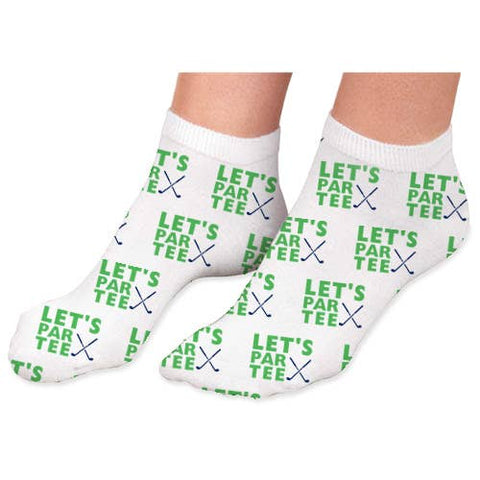 Toss Designs-Let's PAR TEE Socks-Pink Dot Styles