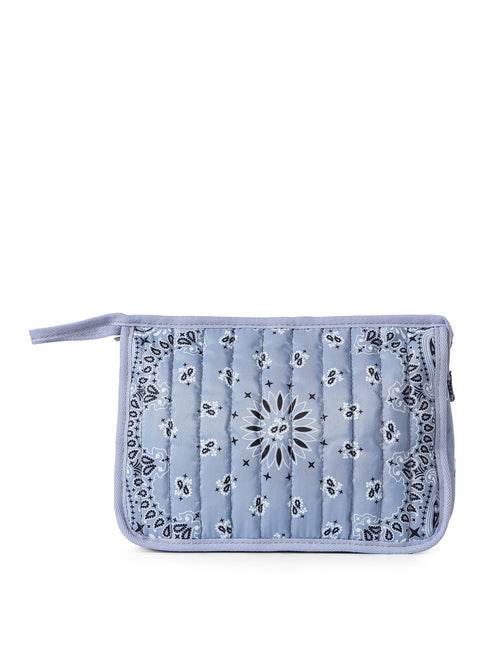 Beau Light Blue Bandana Pouch
