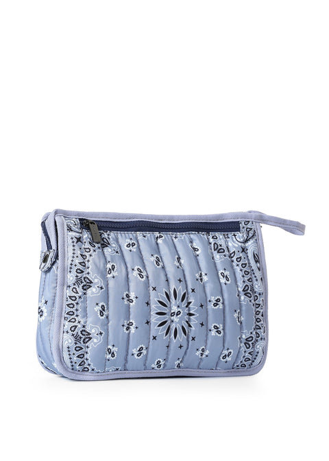 Beau Light Blue Bandana Pouch
