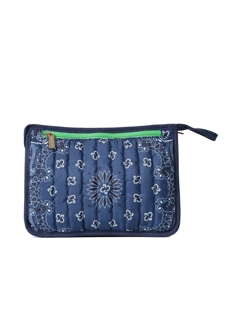 Beau Navy Bandana Pouch