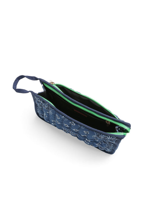 Beau Navy Bandana Pouch