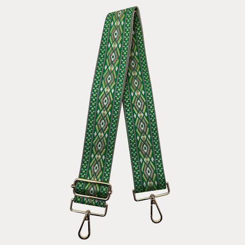 Double Diamond | Embroidered Strap (gold hardware) (Final Sale)