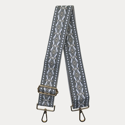 Double Diamond | Embroidered Strap (gold hardware) (Final Sale)