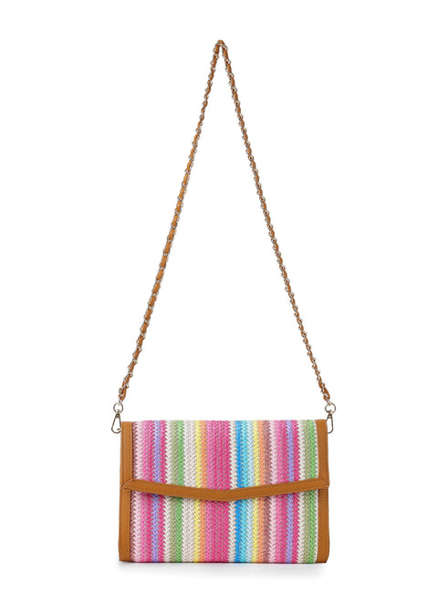 Beth Paradise I Raffia Clutch