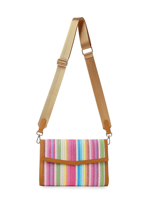 Beth Paradise I Raffia Clutch