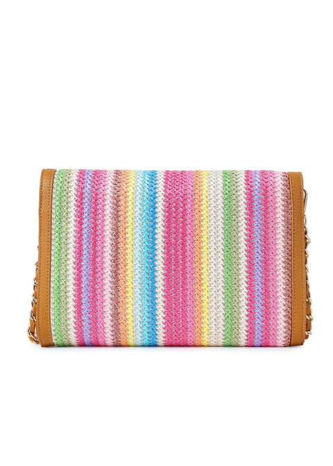 Beth Paradise I Raffia Clutch